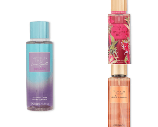 victoria's secret perfumes & body mists cover photo collage