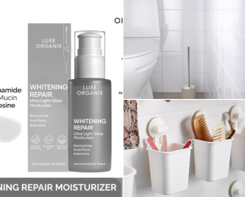 Bathroom Essentials cover photo collage