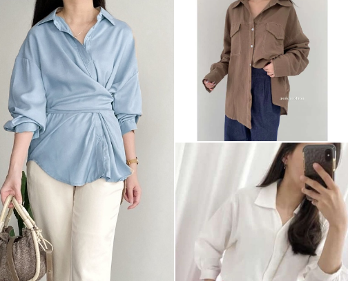 Kemeja Basic Daily Wanita cover photo collage