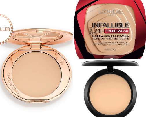 Setting powder cover photo collage