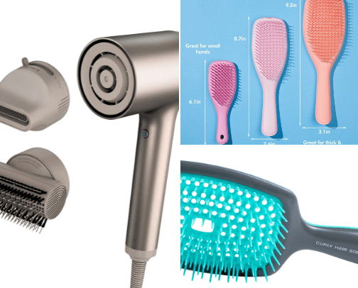 Curly Hair Accessories cover photo collage