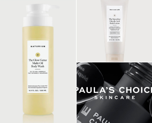 Body care for hyperpigmentation $ uneven skin tone ✨ cover photo collage