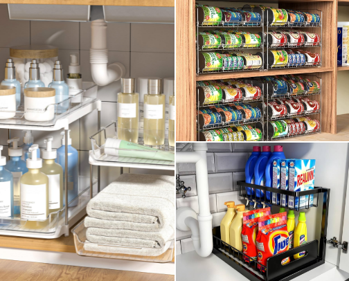 Best Under Sink Organizers to Maximize Storage cover photo collage