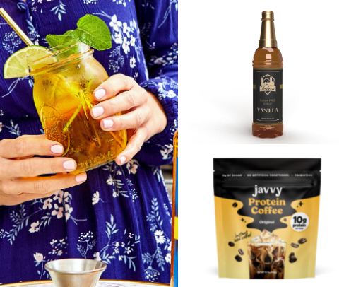 Low sugar coffee add ons cover photo collage