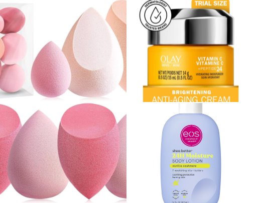 Beauty an skin care product cover photo collage