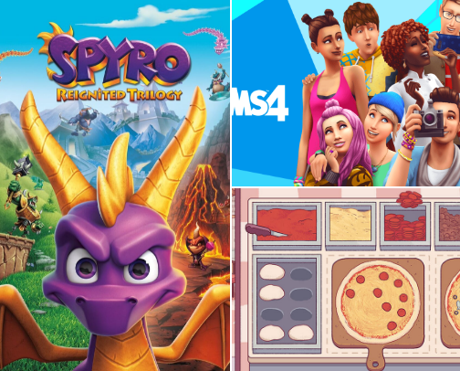 Fun and girly games cover photo collage