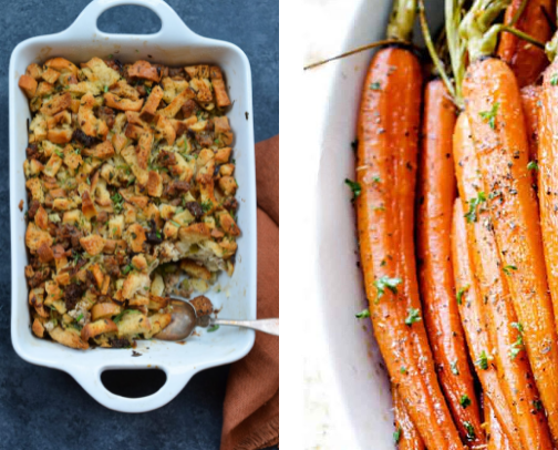 Gluten Free/Dairy Free Holiday Menu cover photo collage