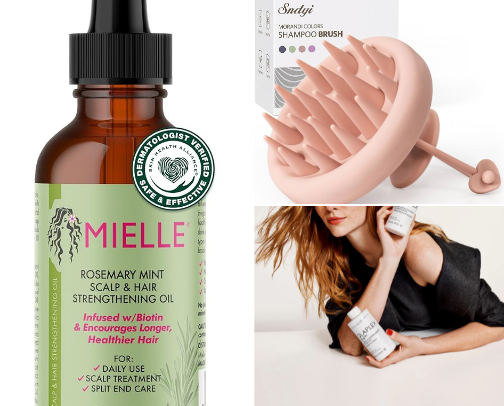 Hair care cover photo collage