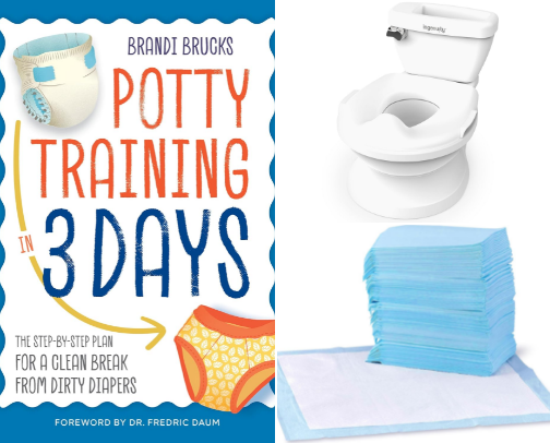 Potty Training must haves for toddlers cover photo collage