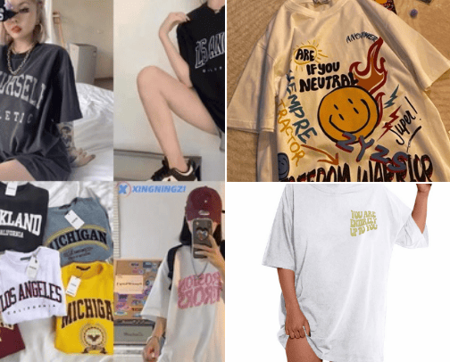 Oversized shirts very affordable and the quality is 💯 I used it a lot! cover photo collage