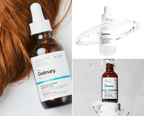 Hair serum cover photo collage