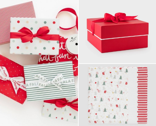 Wrapped in Holiday Magic - Bows, Ribbon & Wrapping Paper cover photo collage