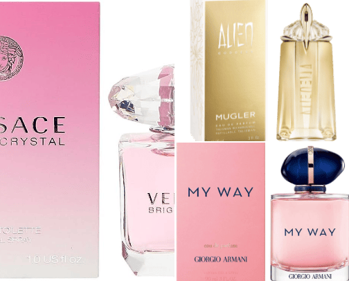 Highly rated perfumes cover photo collage