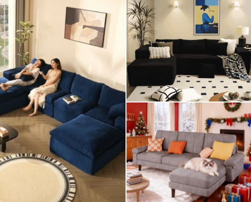 The Family Couches Everyone Is Talking About Right Now #WalmartPartner cover photo collage