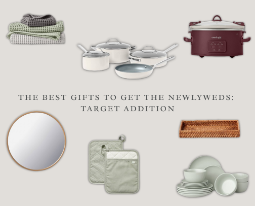 the BEST gifts to get the newlyweds - TARGET cover photo collage