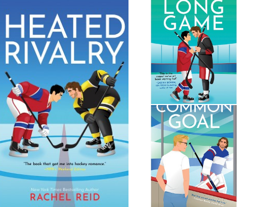 M/M Hockey Romance cover photo collage