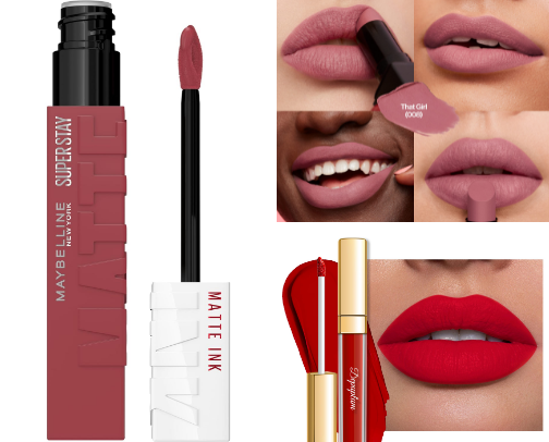 Affordable beauty, stunning matte finish, and shades you'll want to wear every day! 💄✨ cover photo collage