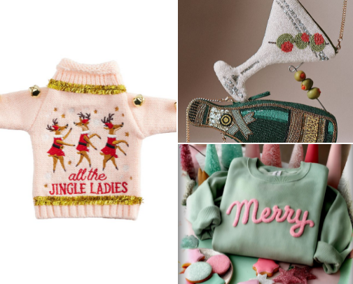 Christmas / Holiday Clothes and Accessories for the Girlies 🤶🏼🩷🎅🏽 💟🎄💝 cover photo collage