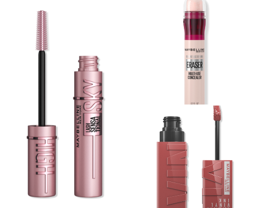Best of Maybelline cosmetics cover photo collage