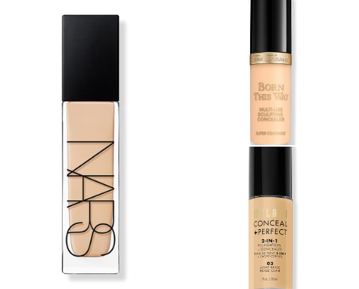 Makeup Essentials for a makeup kit cover photo collage