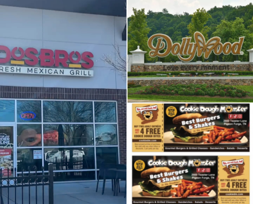 Pigeon Forge, TN vacation cover photo collage