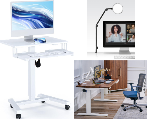 Home Office/Desk Setup cover photo collage