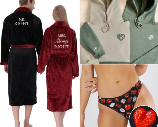 Couples matching for V-Day cover photo collage