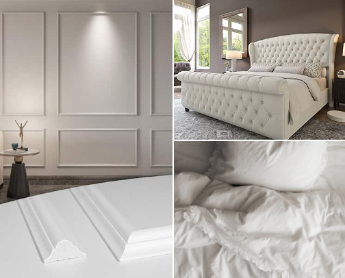Modern Chic Bedroom Decor cover photo collage