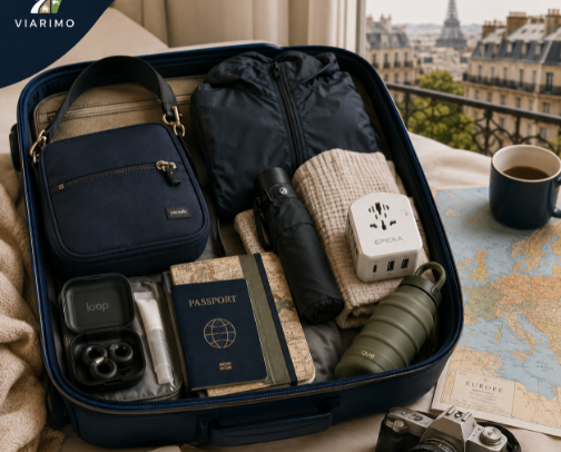 Europe Travel Essentials 🇪🇺✈️ cover photo collage