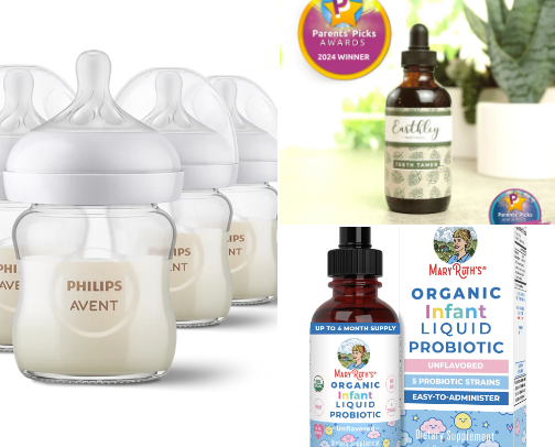 Kinda Crunchy Mama - low tox favorites as a new mom cover photo collage