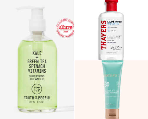 Clean skin products 🧼 cover photo collage