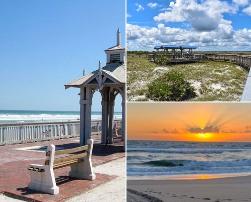 New Smyrna Beach Day Trip Guide: Best Things to Do, Eat & See in Florida's Surf City cover photo collage