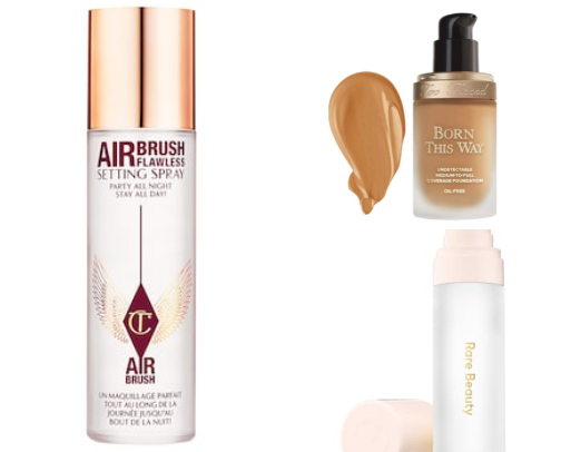 Setting Spray & Powder cover photo collage