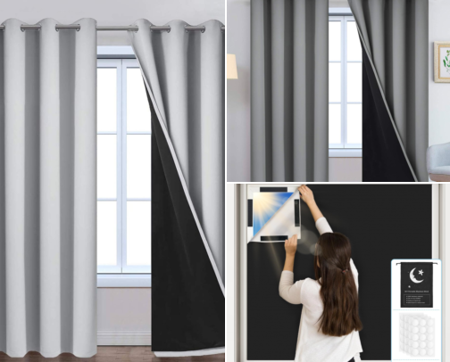 Blackout Curtains & Cozy Home Decor cover photo collage