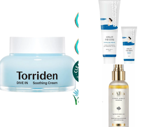Olive Young best-selling skincare cover photo collage