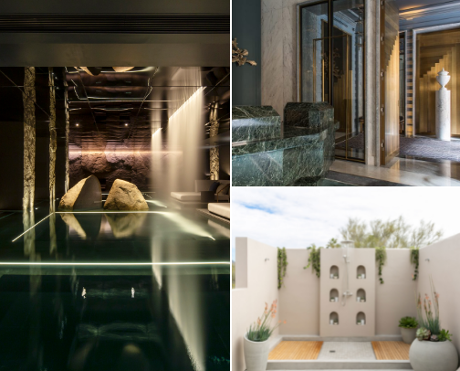 Luxury Spas Around the World cover photo collage