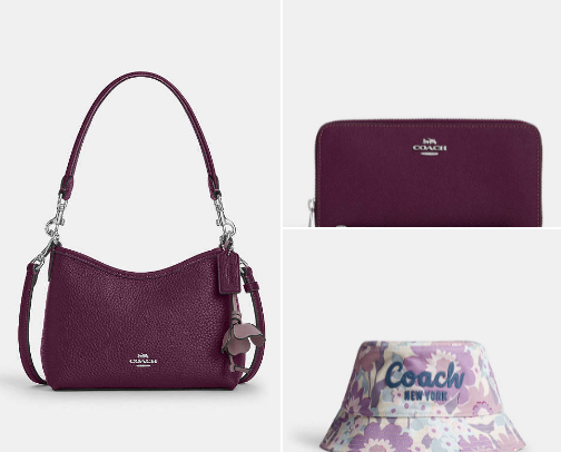 Purple Coach Staples cover photo collage