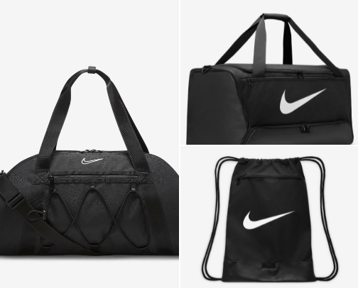 Gym bags cover photo collage