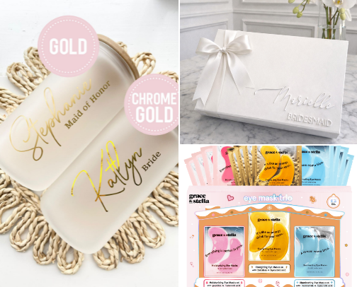 Bridesmaid Proposal Box Inspo cover photo collage