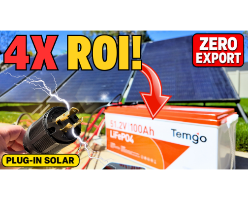 One Battery Made My 240V Plug-In Solar Pay Off 4X FASTER! cover photo collage
