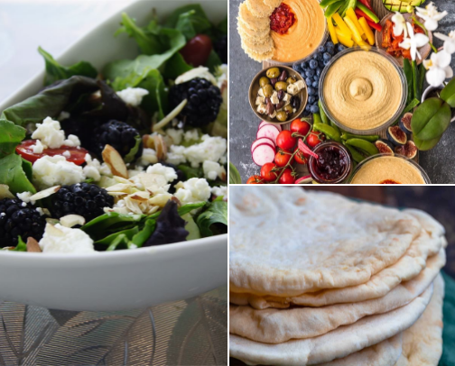 Healthy foods and snacks cover photo collage