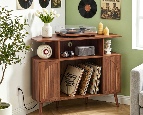15 Record Storage Cabinets That Make Vinyl Look Good cover photo collage