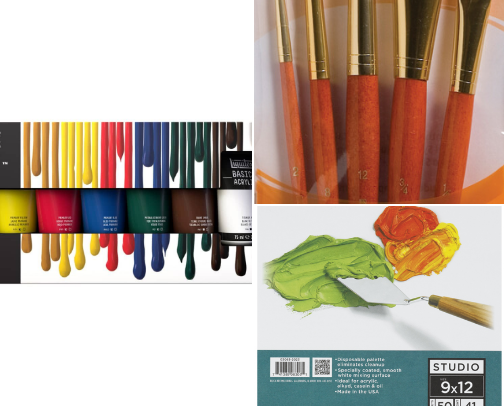 Art Supplies for Beginners cover photo collage