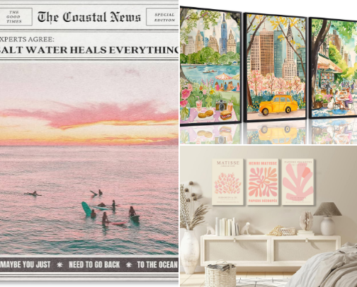 Pink College Posters cover photo collage