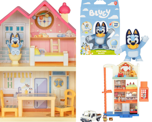 Bluey obsessed kiddo toys cover photo collage