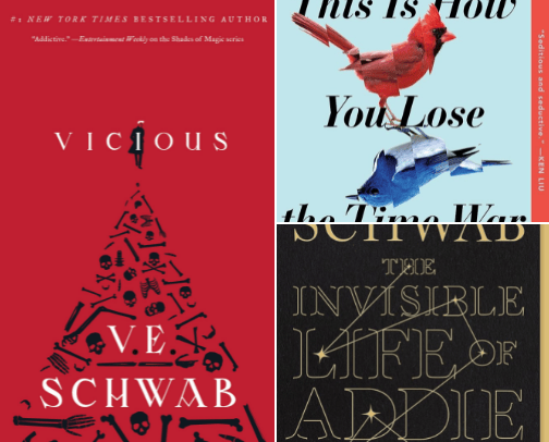 Book Recs: Sci-Fi edition cover photo collage