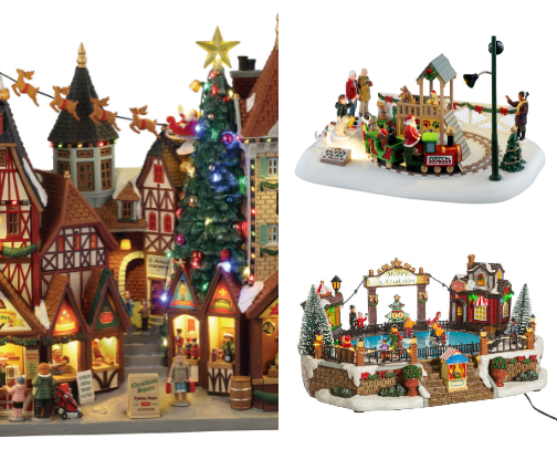 Grandma-Core Christmas Village Starter Pack” (funny + trendy angle) cover photo collage