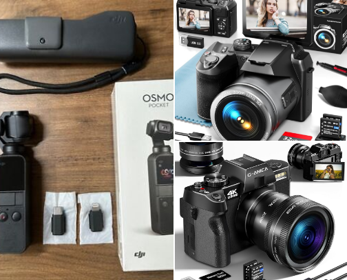 Cameras under $200, $300, and$400 cover photo collage