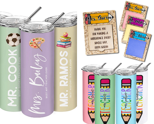 Teacher Gift List : Show Them Some ❤️ cover photo collage
