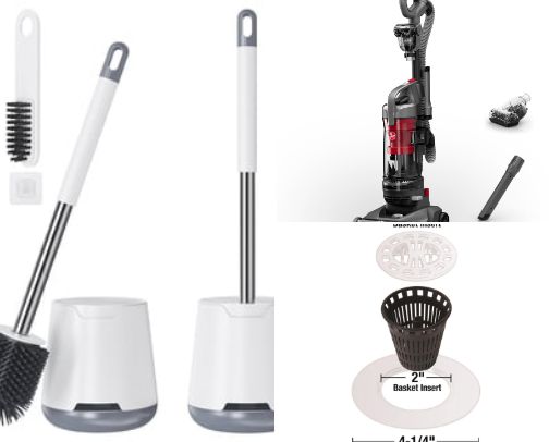 Deep cleaning items cover photo collage